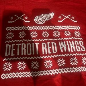 Detroit Red Wings Ugly Christmas Sweater Tee